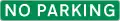 Supplementary road sign ''No parking''