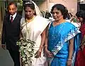 Indian Christian bride in white Sari