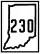 State Road 230 marker