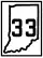 State Road 33 marker