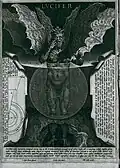 Lucifer, by Alessandro Vellutello (1534), for Dante's Inferno, canto 34