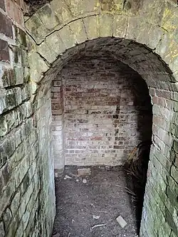 Image of the inside of an air raid shelter