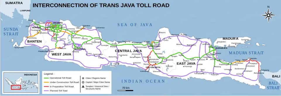 Toll Road Network in Java