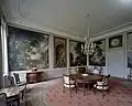The new dining room walls painted for her by Andriessen