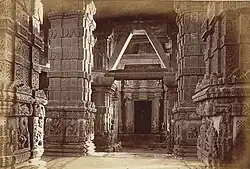 Interior of Sas Temple, Gwalior Fort