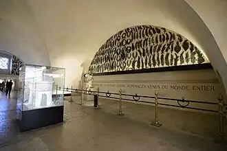 Museum level in the attic below the rooftop terrace