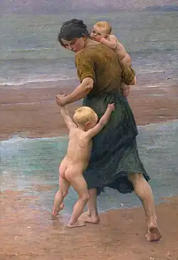 Into the water
