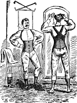 1893 advertisement of corsets for men