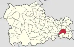Location in Neamț County
