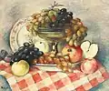 Natură statică cu struguri și mere ("Still-life with Grapes and Apples", 1934)