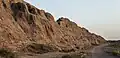 The eroded walls