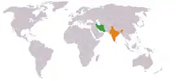 Iran Indian Map