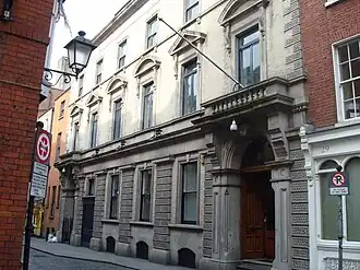 Stock exchange building in Dublin