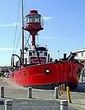 LV Guillemot 'berthed' in concrete at Kilmore Quay as a maritime museum.