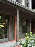 Porch column designed to look like bamboo, 2025