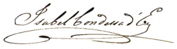 Cursive signature in ink