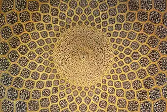 Ceiling of the Sheikh Lotfollah Mosque, Isfahan, 1619
