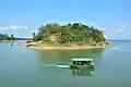 Island in Kaptai Lake