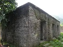 Buxa Fort and prison on mountain cliff