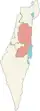 Map of Judea and Samaria Area