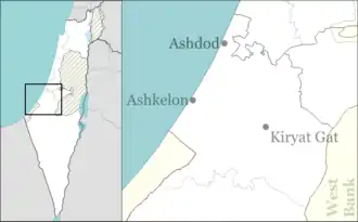 Negba is located in Ashkelon region of Israel