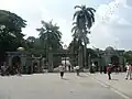 The main gate is popular with tourists as a photo opportunity.