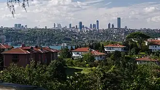 Image 9A view of Levent from Kanlıca across the Bosporus. (from Geography of Turkey)