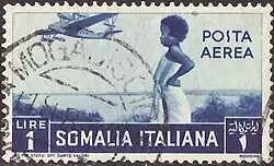 Image 56Italian stamp from Mogadiscio (from History of Somalia)
