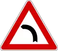 Bend to the left (also uses )