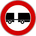 No vehicles with trailer