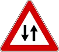 Two-way traffic (formerly used )