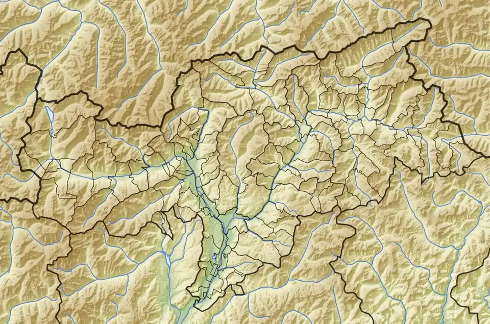 Neves-Stausee is located in South Tyrol