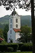 Church from nearby park