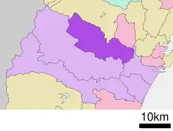 Location of Izumi-ku in Sendai