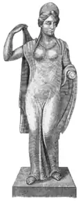 Roman bronze figurine, Öland, Sweden. Possibly Venus or Juno.[42]