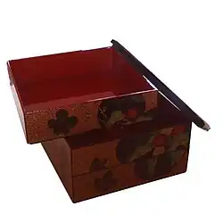A set of stacking boxes[18] for bento called jūbako