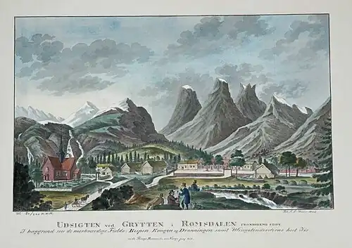 View of the old cruciform church (1732-1828)