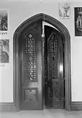 1960 HABS photo of gothic interior doors