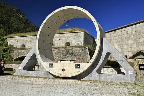 Example of a tunnel section at the Franzenfeste info point