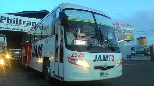 JAM Liner "1520" Daewoo BS106 heading to Lemery, Batangas.
