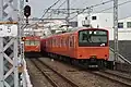 103 series (left) and 201 series EMUs