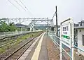 View along the outbound line