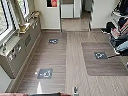 Wheelchair space on the refurbished 683 series set