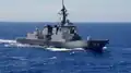 JS Atago underway, 18 January 2021