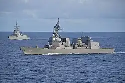 JS Terezuki and Spanish frigate Méndez Núñez, 1 August 2025.