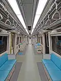 Interior of LRT Jabodebek LRV