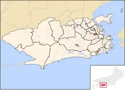 Location in Rio de Janeiro