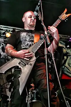 Jacek Grecki during the concert in Madness club - Wrocław, 20 April 2010.