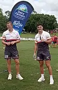 Bostock and Herbie Farnworth on right