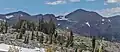 Jacks Peak (left) and Dicks Peak (right) from southeast